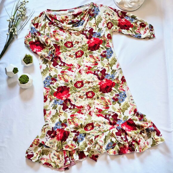 Beautiful Vintage Floral Spanish Designer Sundress - Picture 10 of 12